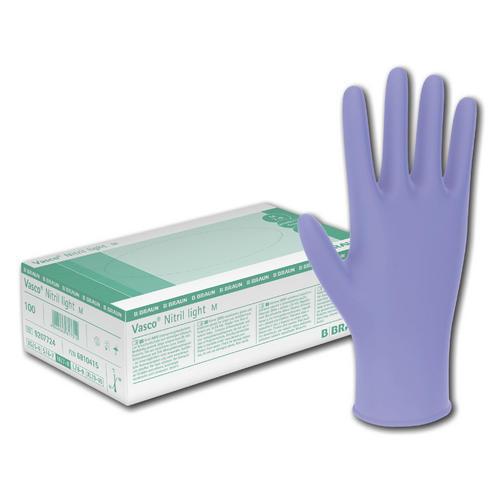 Vasco Nitril Light, Nitrilhandschuhe, puderfrei, blau, Gr. XL, 90 Stück