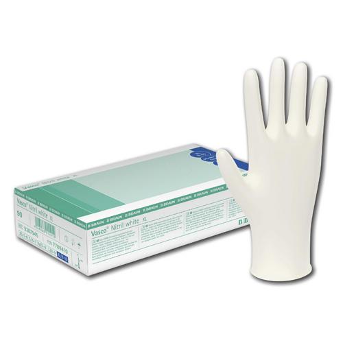 Vasco Nitril Light, Nitrilhandschuhe, puderfrei, weiß, Gr. XS, 100 Stück