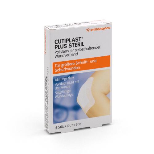 Cutiplast Plus steril 7x5cmPACK 5 STCK