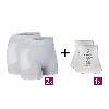 Hüftschutz-Set: 2 x Hüftprotektor-Slips + 1 Paar Protektoren (Handwäsche), Gr. L, 1 Set
