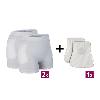 Hüftschutz-Set: 2 x Hüftprotektor-Slips + 1 Paar Protektoren (maschinenwaschbar), Gr. XXL, 1 Set