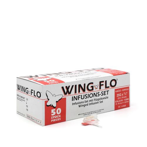 Wing Flo Flügelkanüle 19x0,5mm 25G orange