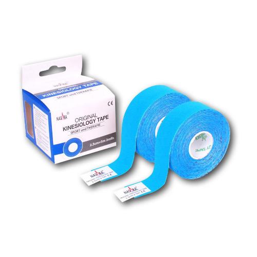 Nasara Kine Tape 2,5cmx5m blau