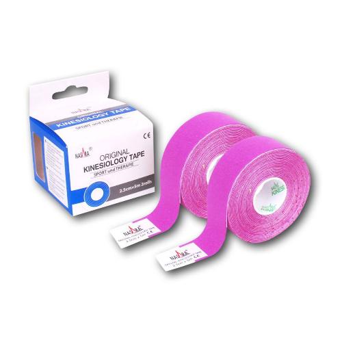 Nasara Kine Tape 2,5cmx5m lila