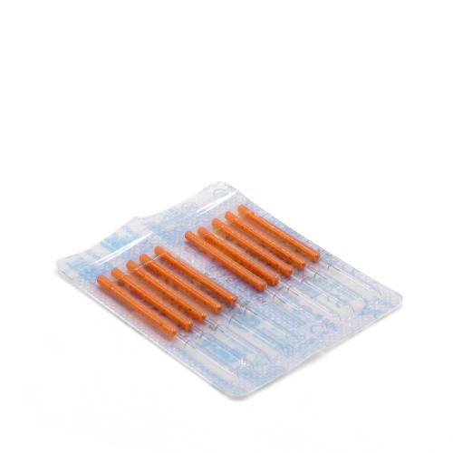 Detox Ohrnadeln 0,20X7mm orangePack 100 Stck