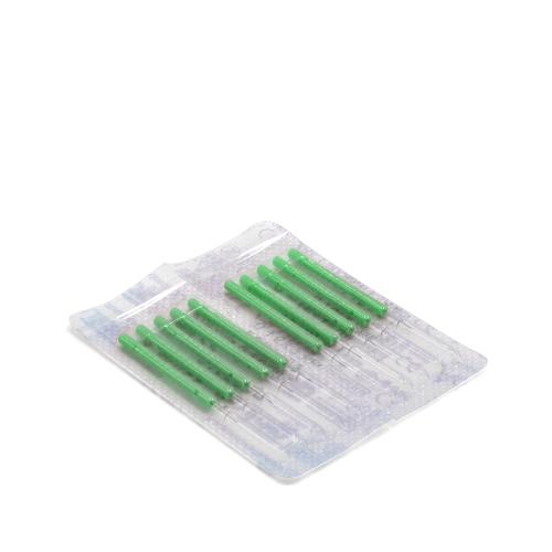 Detox Ohrnadeln 0,22X13mm grünPack 100 Stck