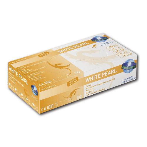 Unigloves White Pearl Nitrilhandschuhe, puderfrei, Gr. M, 100 Stück
