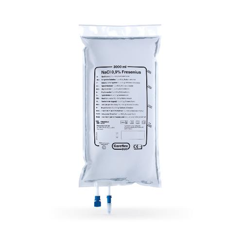 NaCl 0,9 % Kochsalzlösung Spüllösung, Careflex Duo Beutel, 4 x 3.000 ml