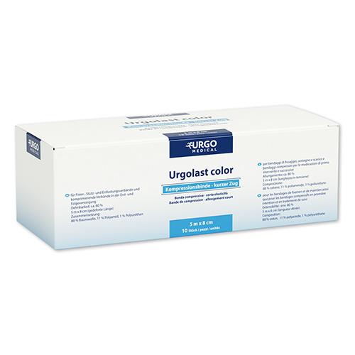 Urgolast color, Kurzzugbinde, grün, 8 cm x 5 m, 10 Stück