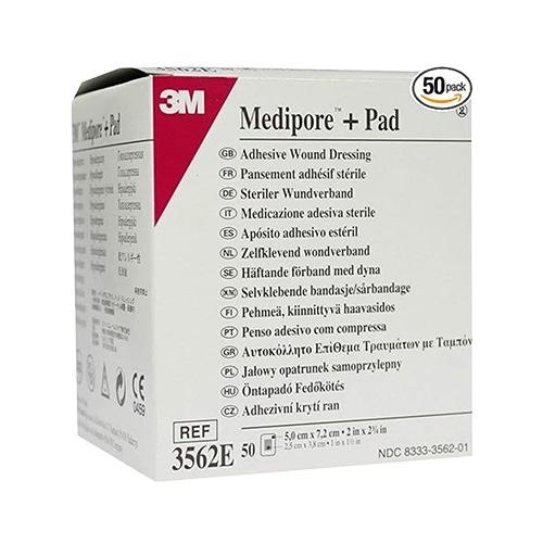 Medipore + Pad, steriler Wundverb. 5x7,2cm