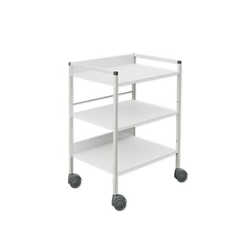VARIOCAR Regalwagen BxHxT: 60x83x45cm, 3 Ablageplatten weiß