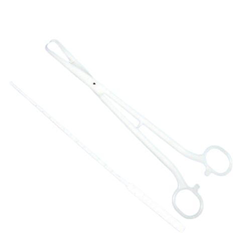 IUD-Set, Einmalinstrumente aus Kunststoff, steril, Set: Uterussonde, Kugelzange, 1 Set
