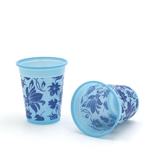 Monoart Trinkbecher Flower blau 180mlPack 1.000 Stck