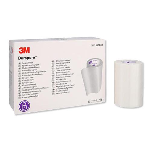 Durapore Pflaster weiß, 9,1mx7,5cm, 4Stk