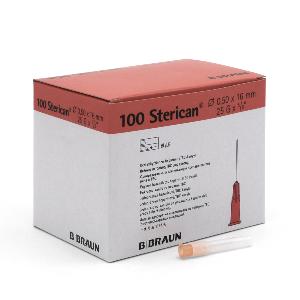 Sterican, Einmal-Kanülen, 17/23, Ø 0,50 x L 25 mm, orange, Dental, 100 Stück