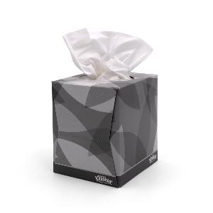 Tissues, weiß, Würfel-Spenderbox, 88 Tücher