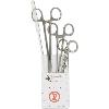 IUD Kit, Einmalinstrumente aus Metall/Kunststoff, steril, Set: Uterussonde, Kugelzange, Fasszange, Schere gerade, 1 Set