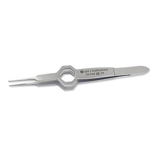 Foerster-Pinzette 9,5 cm gerade gezahnt – 0,5 mm 