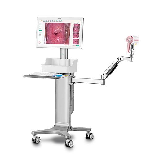 C12 UHD VideokolposkopTrolley Swing Arm,full set with Keyboard Traywith 4k Medical Monitor