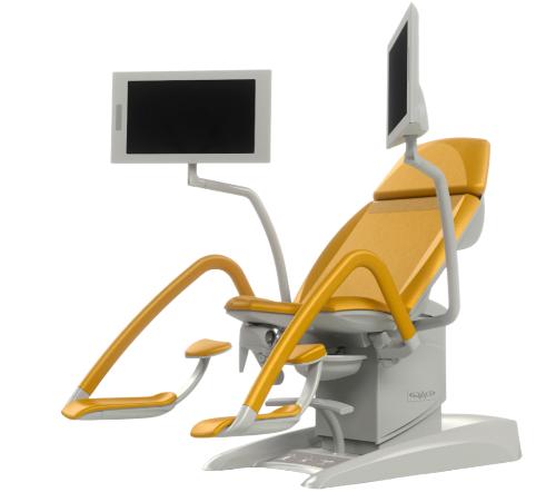 GRACIE GX Untersuchungsstuhl inkl. FULL-HD Videokolposkop, Monitor