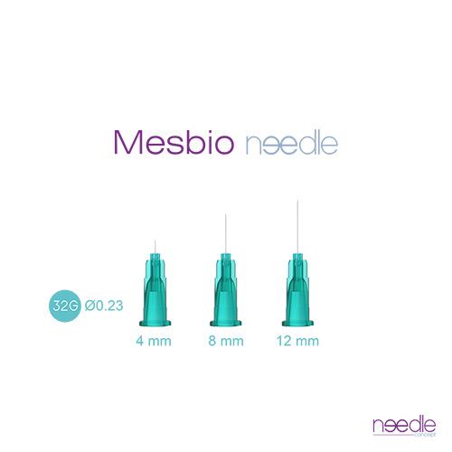 Mesbio Needle, Intradermale + subkutane Mirkonadel 32G 12mm 100 Stück