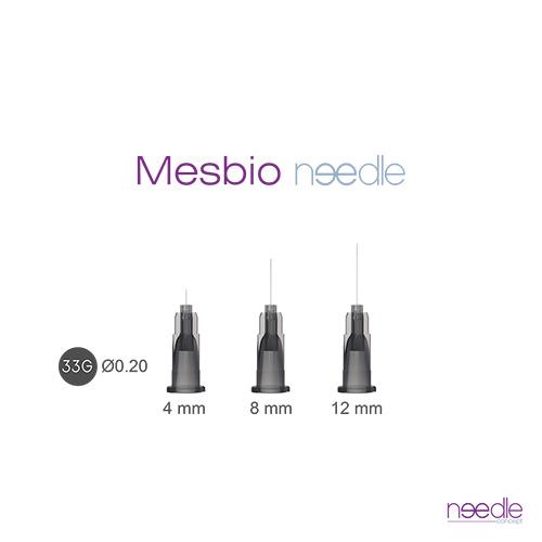 Mesbio Needle, Intradermale + subkutane Mirkonadel 33G 12mm 100 Stück