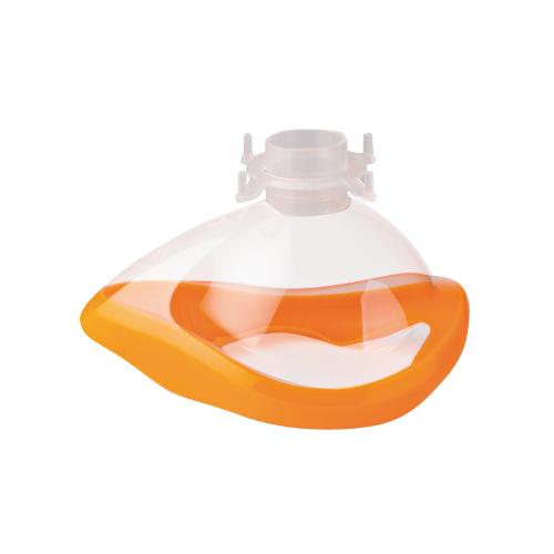 Einmal-Anästhesiemaske, Gr. 5, Erwachsene groß, orange Abdichtung, 1 Stück