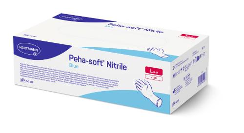 Peha-soft nitrile blue, Nitrilhandschuhe, puderfrei, blau, Gr. L, 150 Stück