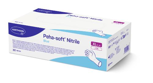 Peha-soft nitrile blue, Nitrilhandschuhe, puderfrei, blau, Gr. XL, 150 Stück