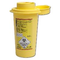 HS Entsorgungsbox, rund, 0,5 Liter, Ø 8,6 cm, H 15,7 cm, 1 Stück 