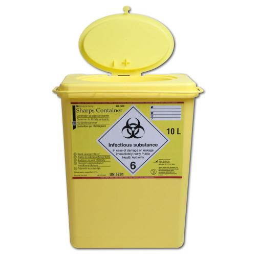 HS Entsorgungsbox, rechteckig, 10 Liter, 1 Stück