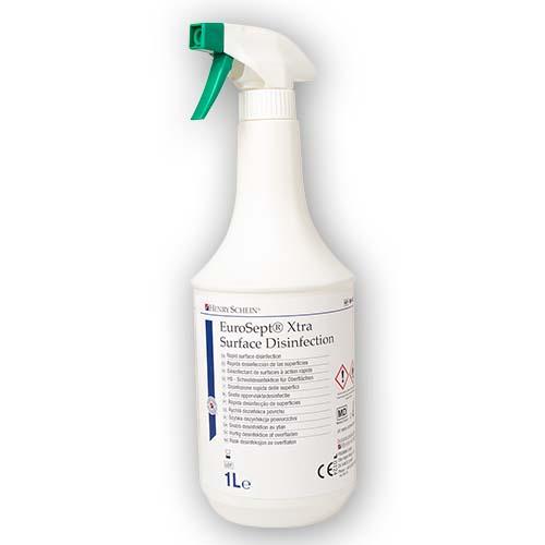 HS EuroSept Xtra Flächendesinfektion, 1 Liter Flasche, mit Sprühkopf